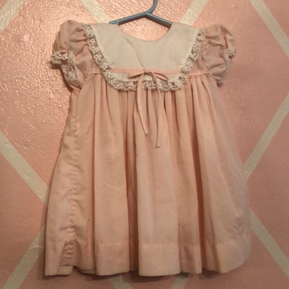 Vintage pink toddler dress